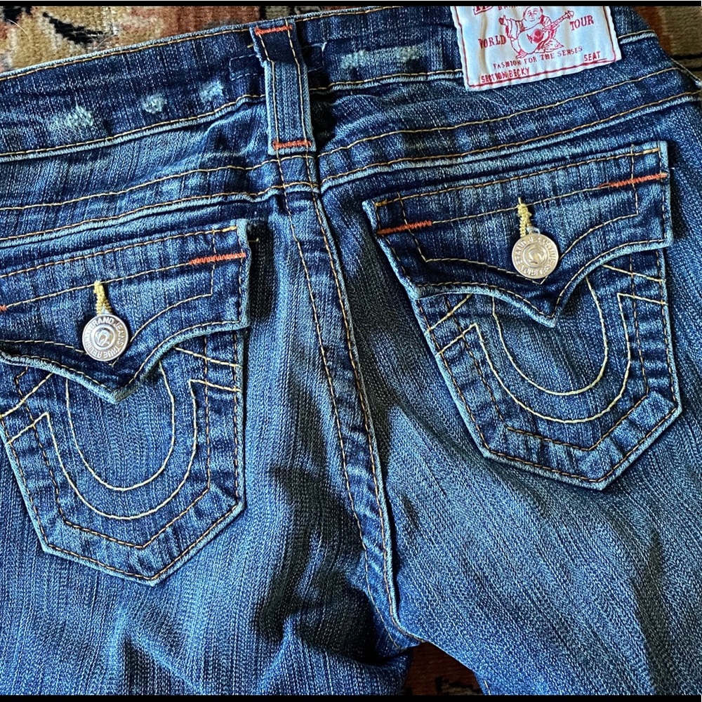 Petite size 23 true religion denim jeans